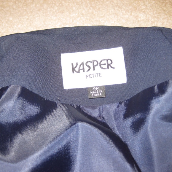 Kasper Navy Pant Suit - Picture 7 of 11